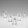 Set 6x likeur glas met een boeketmotief nr. 3