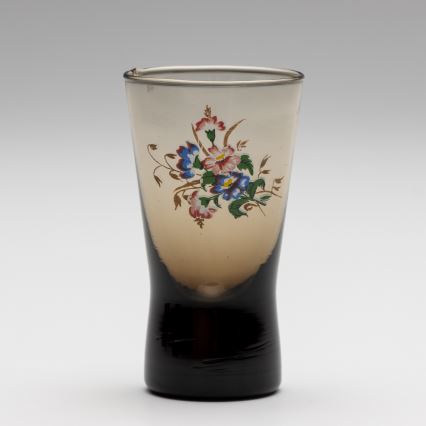 Set 6x shotglas gerookt met een boeketmotief nr. 2