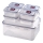 SET 7x Voedselbewaardoos LOCK blauw/doorzichtig