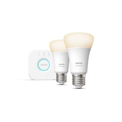 Set de base Philips Hue STARTER KIT 2xE27/9W + dispositif de connexion