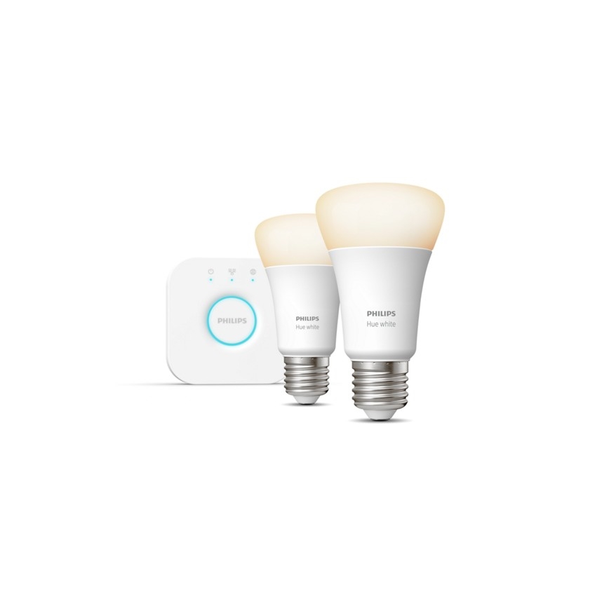 Set de base Philips Hue STARTER KIT 2xE27/9W + dispositif de connexion