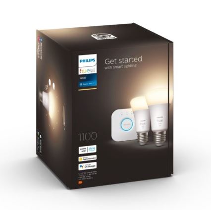 Set de base Philips Hue WHITE 2xE27/9,5W 2700K + appareil d