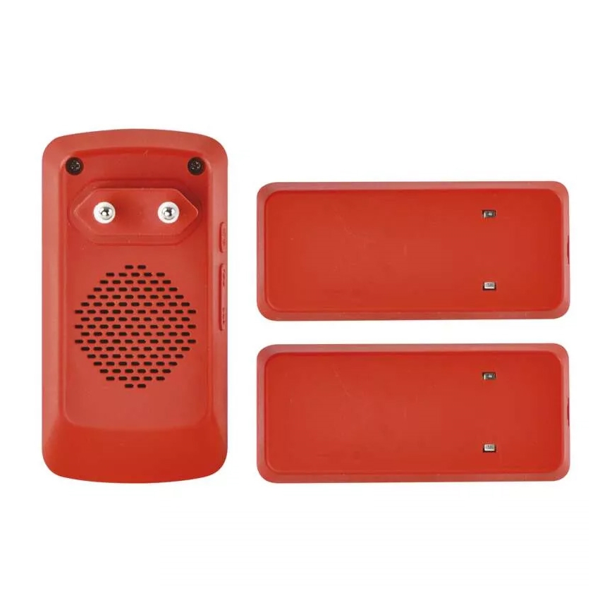 SET Draadloze Stopcontact Deurbel + 2x button 230V IP44
