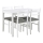 Set eettafel en 4 stoelen EMILY wit