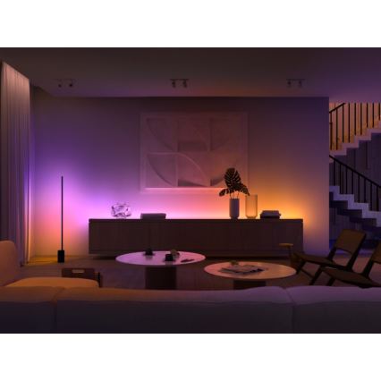 SET - LED RGBW dimbare strip Philips Hue WHITE AND COLOR AMBIANCE 2m LED/20W/230V + 4x Dimbare lamp Philips A60 E27/6,5W/230V 2000-6500K