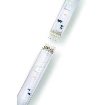 SET - LED RGBW dimbare strip Philips Hue WHITE AND COLOR AMBIANCE 2m LED/20W/230V + strip 1m LED/11W/12V