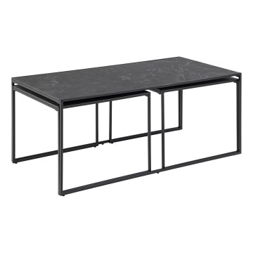 Set salontafels ALMA 3 st. antraciet