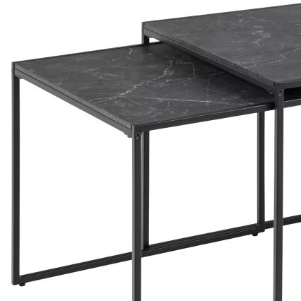 Set salontafels ALMA 3 st. antraciet