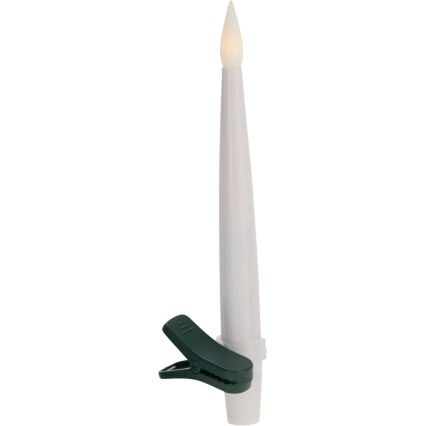 Set van 10 dimbare kerstdecoratiekaarsen LED/1xAAA 15 cm warm wit + afstandsbediening