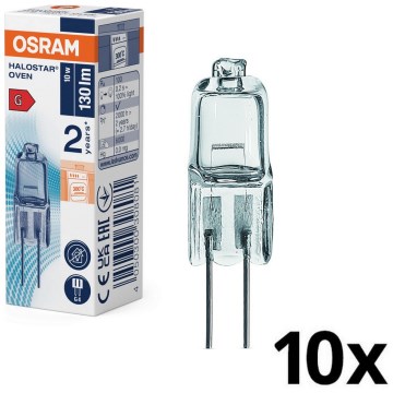 Set van 10 ovenlampen HALOSTAR G4/10W/12V 2700K - Osram