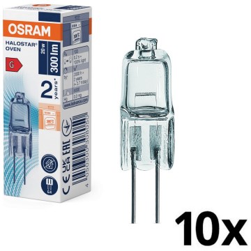Set van 10 ovenlampen HALOSTAR G4/20W/12V 2700K - Osram
