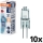Set van 10 ovenlampen HALOSTAR G4/20W/12V 2700K - Osram