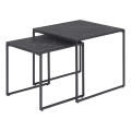 Set van 2 ALMA salontafels antraciet