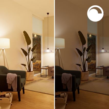Set van 2 dimbare Philips SMART A60 RGB LED-lampen E27/12,5W/230V 2200-6500K