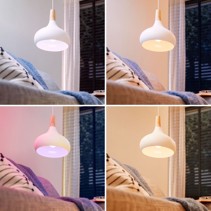 Set van 2 dimbare Philips SMART A60 RGB LED-lampen E27/12,5W/230V 2200-6500K