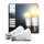 Set van 2 dimbare Philips Hue WHITE AMBIANCE LED-lampen E27/6W/230V 1000-20000K