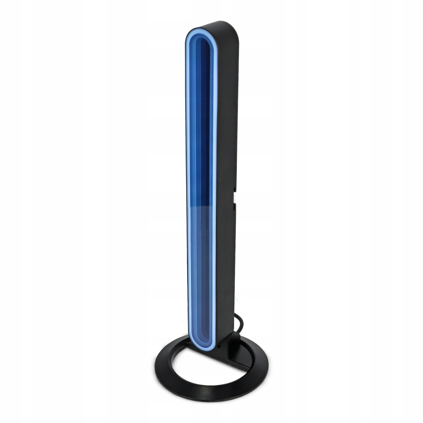 SET van 2 dimbare RGBIC-LED tafellampen, 5W/5V, zwart + afstandsbediening