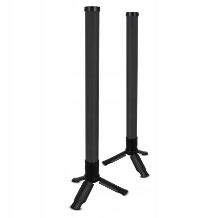 Set van 2 dimbare RGBIC LED-tafellampen LED/5W/5V zwart + afstandsbediening