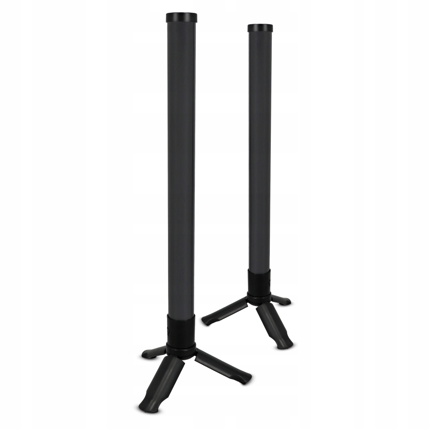 Set van 2 dimbare RGBIC LED-tafellampen LED/5W/5V zwart + afstandsbediening