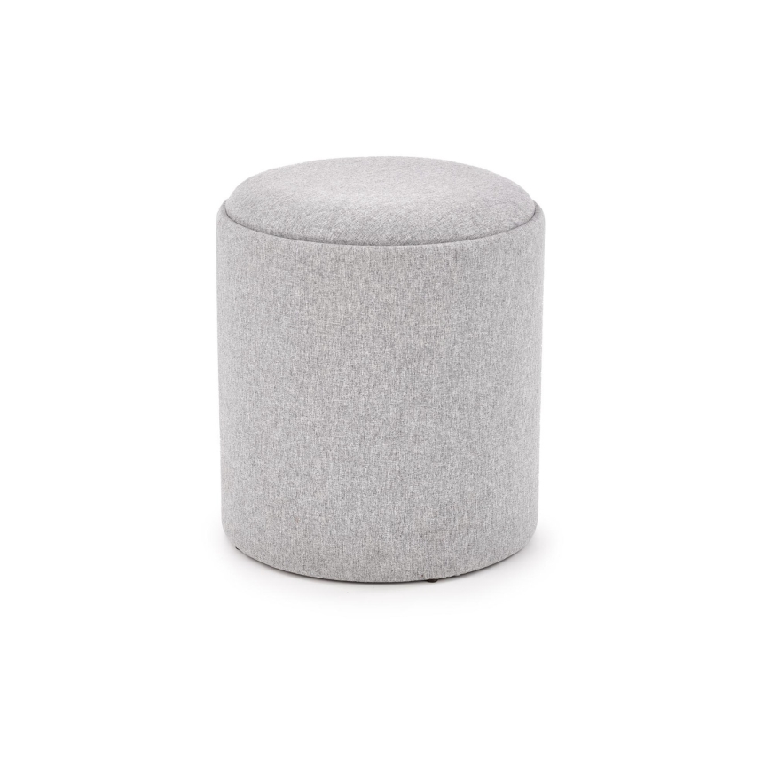 Set van 2 poefs AVIKO Ø 38/45 cm grijs/beige