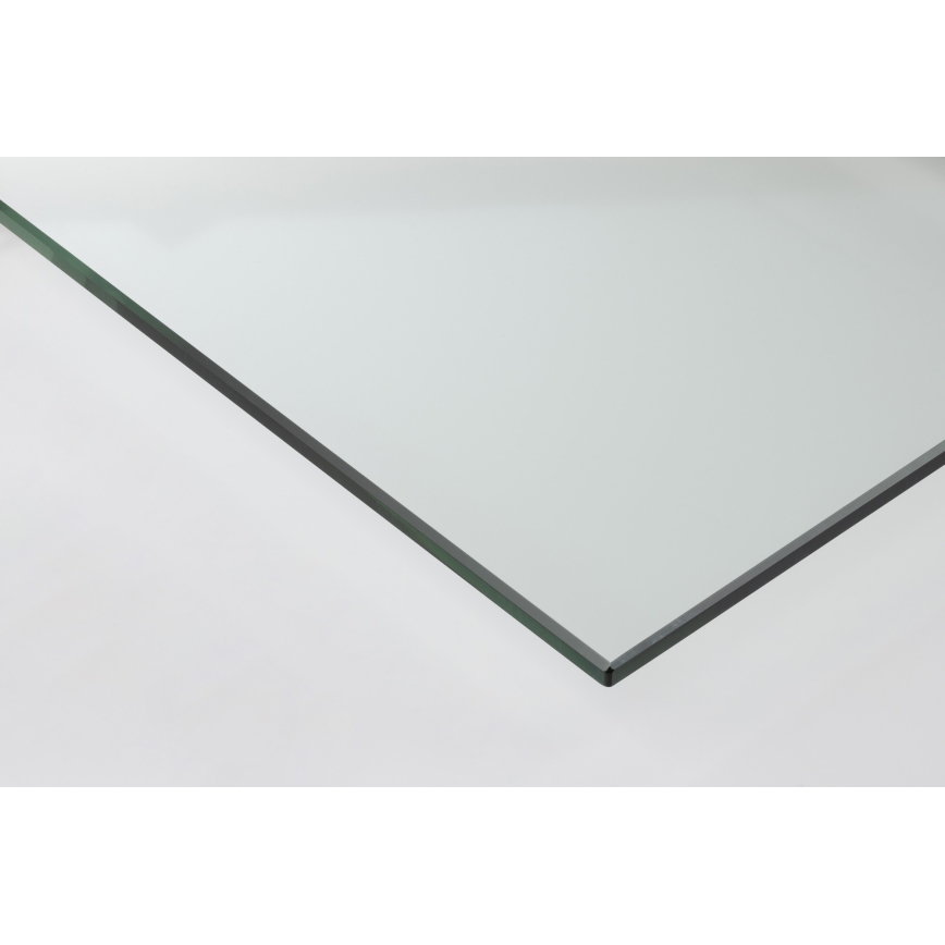 Set van 2 salontafels SARON 90x50 cm grijs/helder