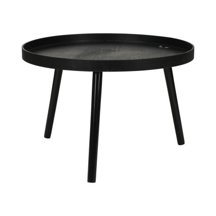Set van 2 salontafels VERDE Ø 60/38 cm zwart