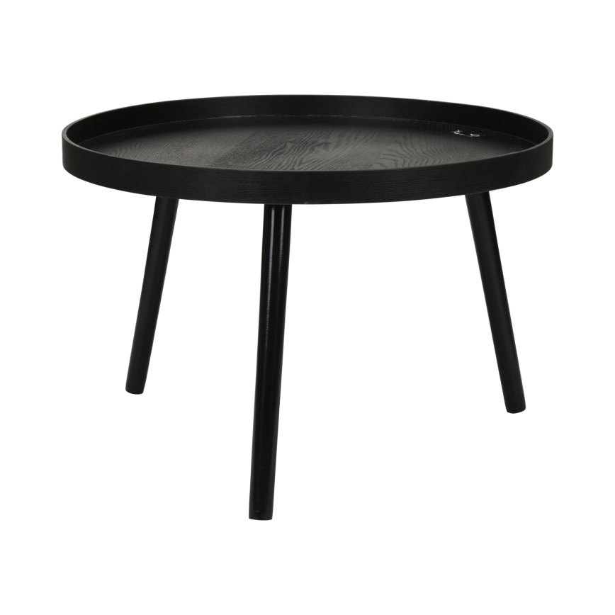 Set van 2 salontafels VERDE Ø 60/38 cm zwart