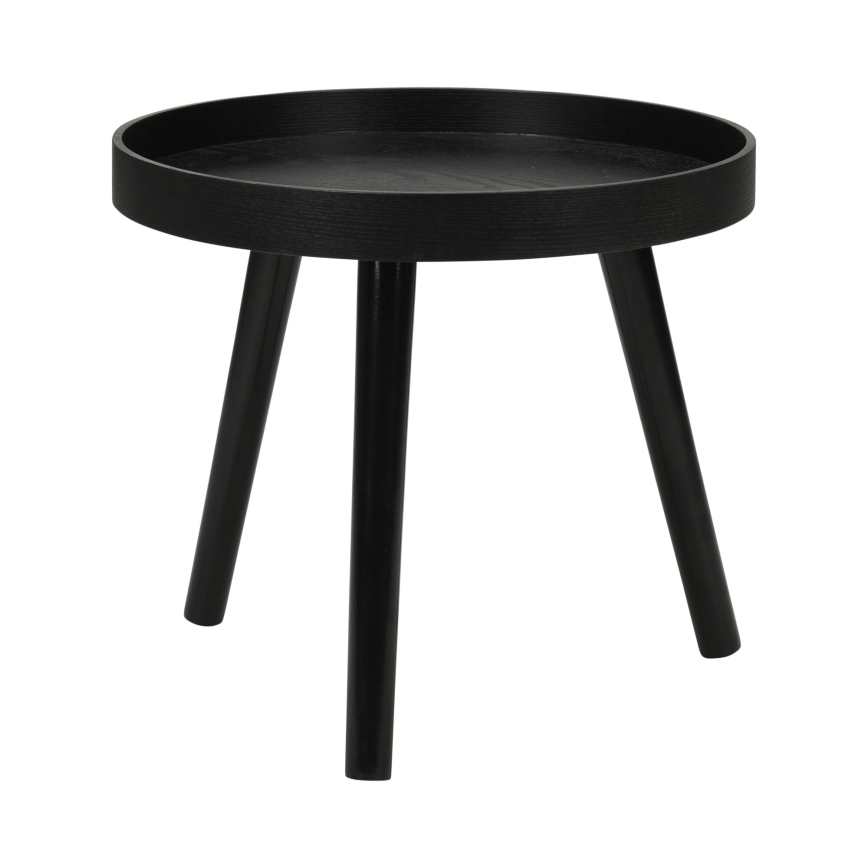 Set van 2 salontafels VERDE Ø 60/38 cm zwart