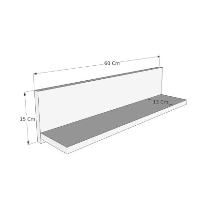 Set van 2 SHELFIE-planken, grenen/zwart