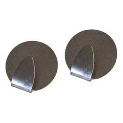 Set van 2 wandhaken TORO, mat chroom