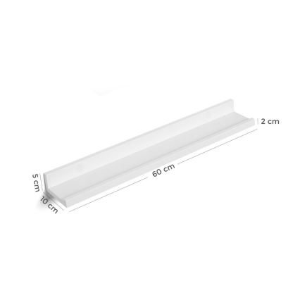 Set van 2 wandplanken SHELFY, wit