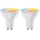 Set van 2x dimbare LED RGBW-lampen MESH GU10/6,5W/230V 2700-6500K Wi-Fi - Aigostar
