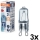 Set van 3 HALOPIN ovenlampen G9, 40 W, 230 V, 2700 K - Osram