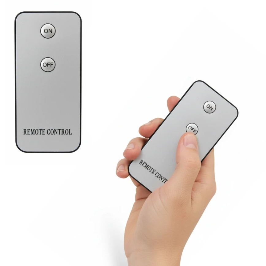 Set van 3 LED-kaarsen BRILLO LED/2xAA, zwart, inclusief afstandsbediening