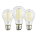 Set van 3 LED-lampen A60 E27/7,2W/230V 2700K - Eglo 110438