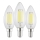 Set van 3 LED-lampen C35 E14/2,2W/230V 2700K - Eglo 110439