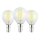 Set van 3 LED-lampen VINTAGE P45 E14/2,2W/230V 2700K - Eglo 110441