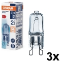 Set van 3 ovenlampen HALOPIN G9/25W/230V 2700K - Osram