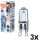 Set van 3 ovenlampen HALOPIN G9/25W/230V 2700K - Osram