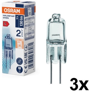 Set van 3 ovenlampen HALOSTAR G4/10W/12V 2700K - Osram