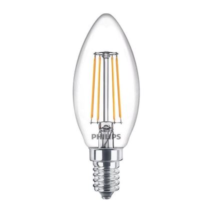 Set van 3 vintage LED-lampen Philips B35 E14/4,3W/230V 2700K