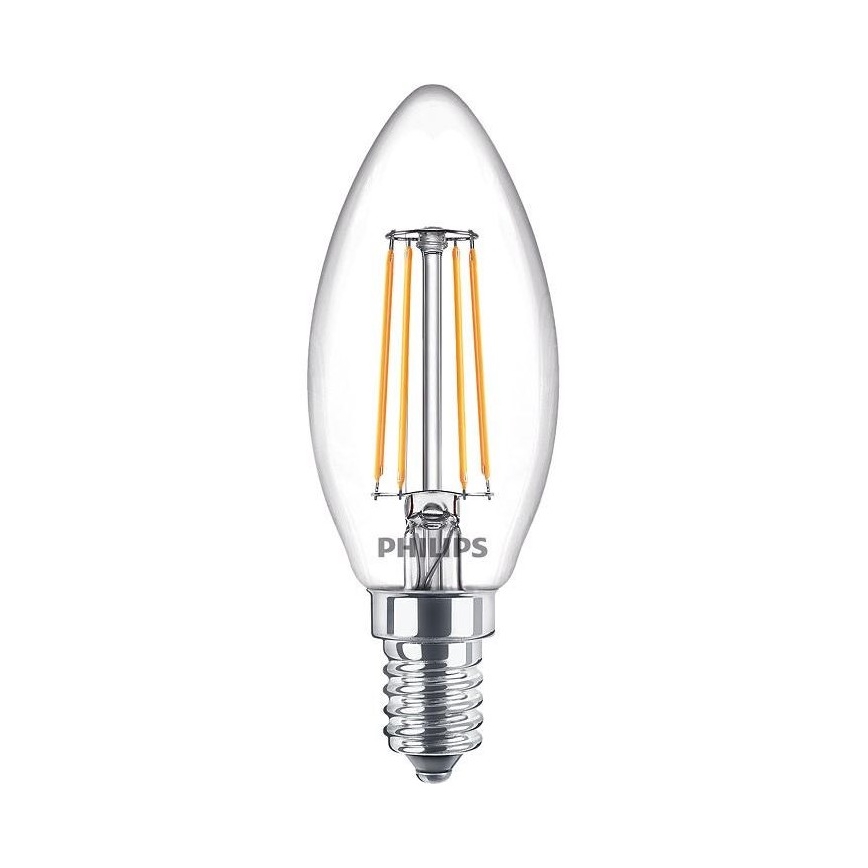 Set van 3 vintage LED-lampen Philips B35 E14/4,3W/230V 2700K