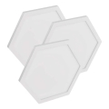 Set van 3x dimbare LED RGBIC+CCT-panelen - uitbreiding LED/1,8W/230V Wi-Fi Tuya