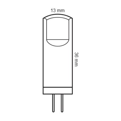 Set van 5 LED-lampen met G4-pin, 1,8 W / 12 V, 2700 K - Osram