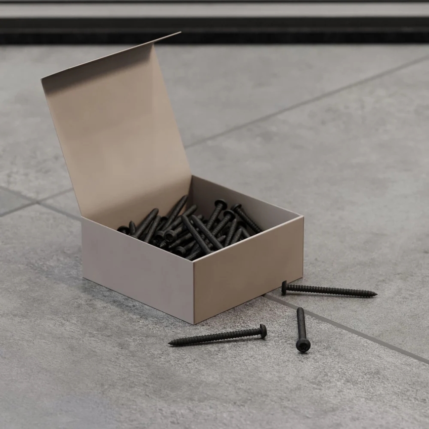 Set van 50 Torx T25-schroeven, 12 mm, zwart gelakt