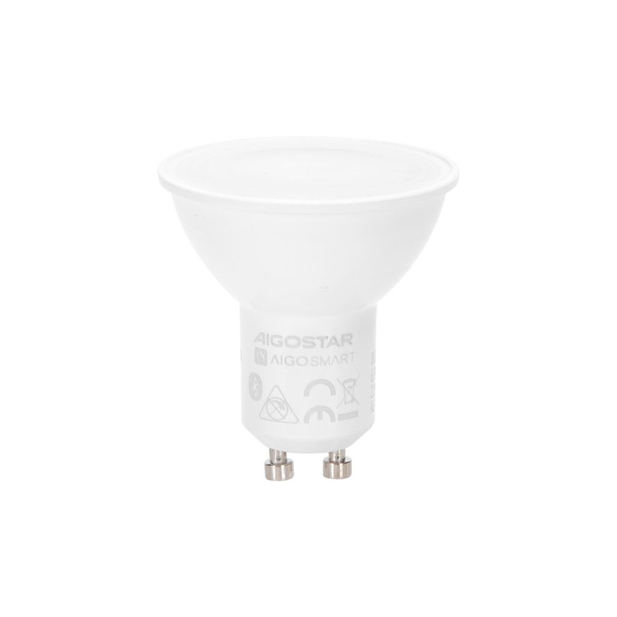 Set van 6 LED RGBW dimbare MESH GU10/6,5W/230V 2700-6500K Wi-Fi + afstandsbediening - Aigostar