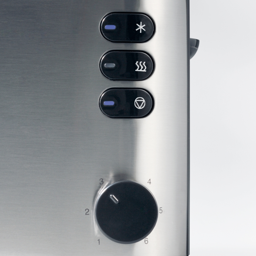 Severin AT 2514 - Broodrooster met twee sleuven 850W/230V RVS/zwart