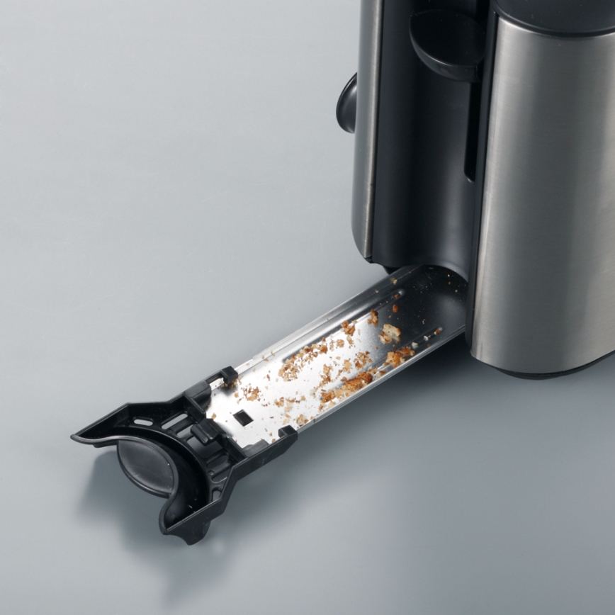 Severin AT 2515 - Grille-pain à deux fentes 1000 W/230 V inox/noir