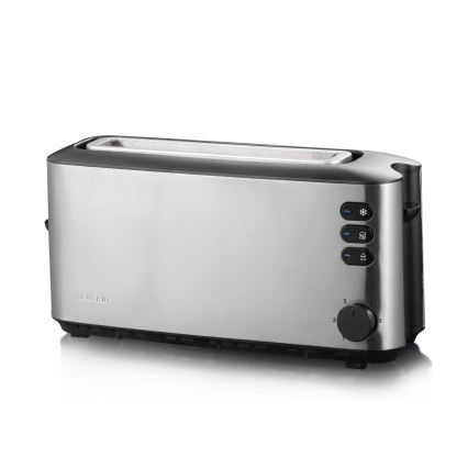Severin AT 2515 - Grille-pain à deux fentes 1000 W/230 V inox/noir