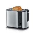 Severin AT 2589 - Grille-pain à deux fentes 800 W/230 V inox/noir